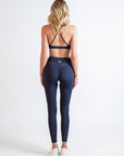 Women's Invisible Scrunch Leggings Navy Blue