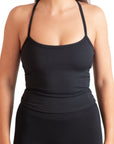 Women's Sports Sculpt Tank Black