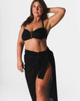 chrystal latest black maxi sarong
