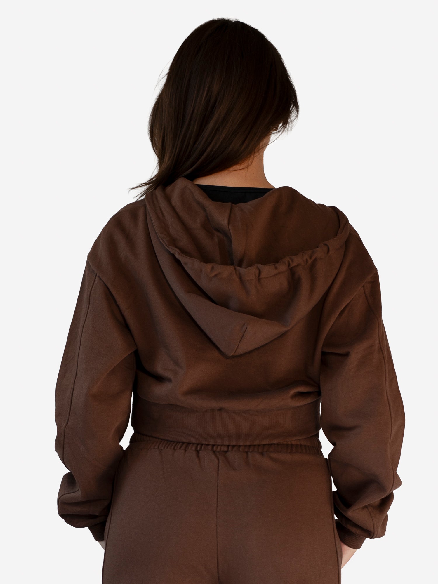 Lila - Cropped Zip Hoodie